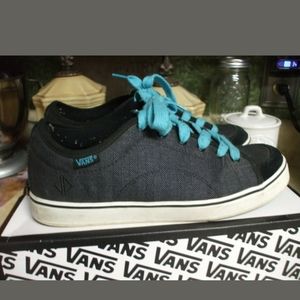 EUC Van's Off the Wall Herringbone size 9.5(W)